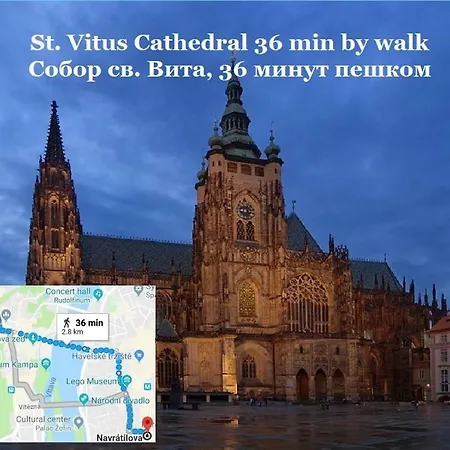 New, Luxury! 1, Center. 55m², 2 Apartment. 5min Walk To Wenceslas Square, 10min Walk To National Museum. Navratilova Street № 1, Nove Mesto * Prag